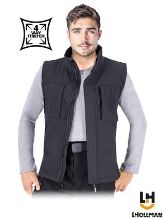 BEZRĘKAWNIK OCHRONNY - 2XL - CZARNY