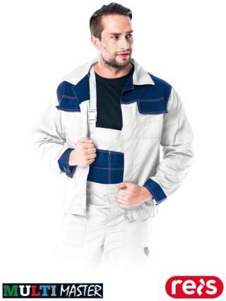 BLUZA OCHRONNA - 2XL - BIAŁO-NIEBIESKI