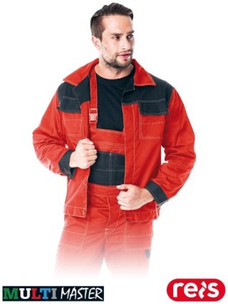 BLUZA OCHRONNA - 2XL - CZERWONO-CZARNY
