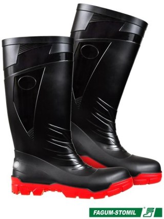 BUTY BEZPIECZNE - 42 - CZARNO-CZERWONY