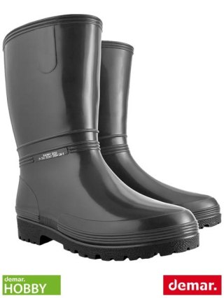 BUTY Z PCV - 37-38 - CZARNY