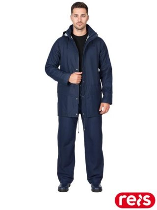 KOMPLET OCHRONNY PRZECIWDESZCZOWY - 2XL - GRANATOWY