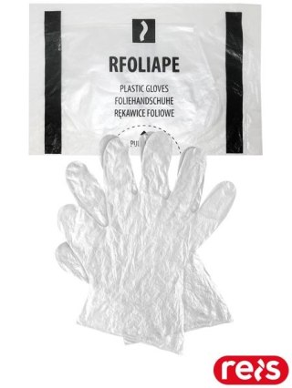 RĘKAWICE FOLIOWE - L - TRANSPARENTNY