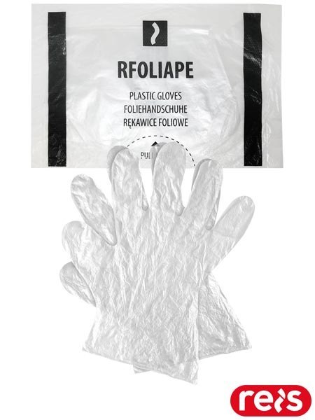 RĘKAWICE FOLIOWE - L - TRANSPARENTNY
