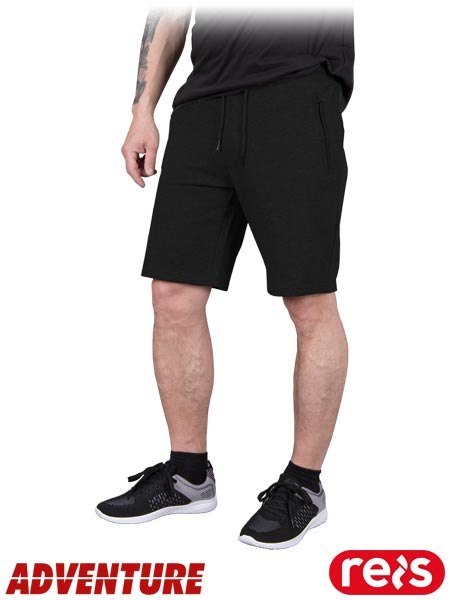 SPODNIE OCHRONNE DO PASA - KRÓTKIE - 2XL - CZARNY