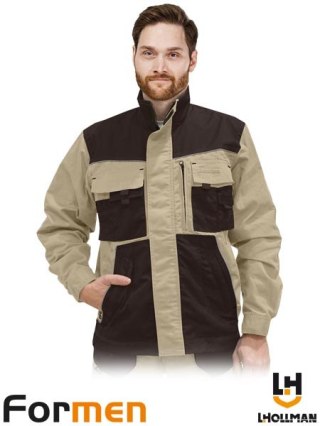 BLUZA OCHRONNA - 2XL - BEŻOWO-BRĄZOWO-CZARNY