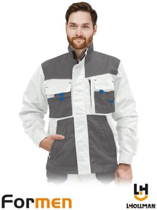 BLUZA OCHRONNA - 2XL - BIAŁO-SZARO-NIEBIESKI