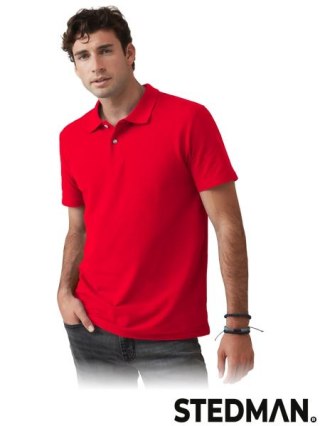 POLO MĘSKIE - 2XL - CZERWONY SZKARŁATNY