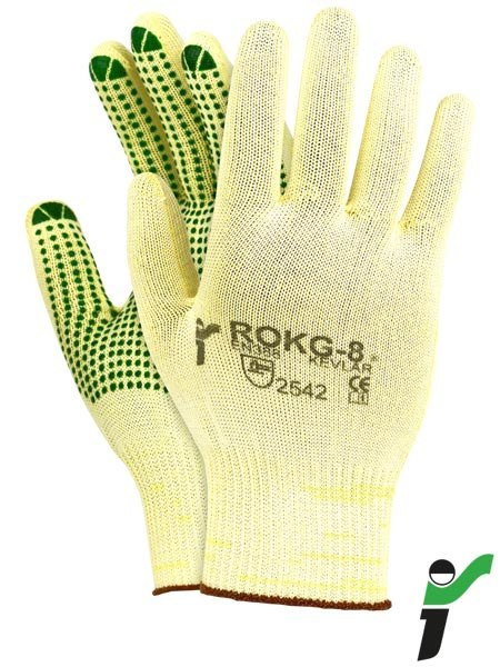 RĘKAWICE OCHRONNE RJ-KEVLAFIBV KEVLAR, ODPORNE NA PRZECIĘCIA I ROZDARCIA 5par, rozm. 9