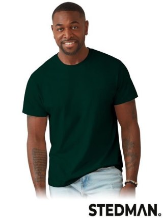 T-SHIRT MĘSKI - M - ZIELONY BUTELKOWY