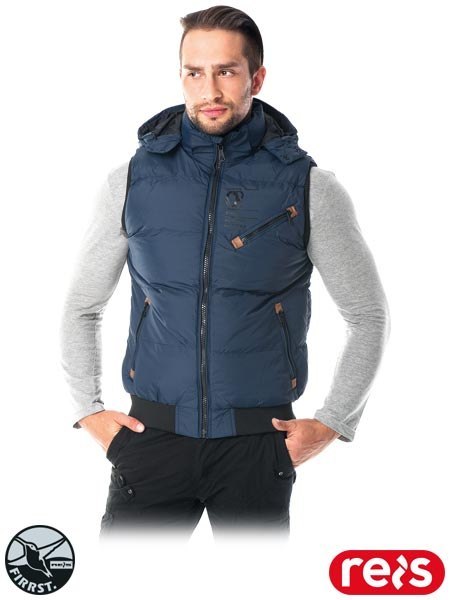 BEZRĘKAWNIK OCHRONNY OCIEPLANY - 2XL - GRANATOWY