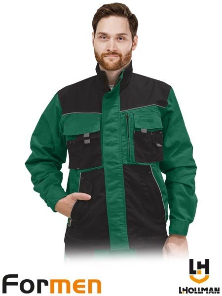 BLUZA OCHRONNA - XL - ZIELONO-CZARNO-SZARY