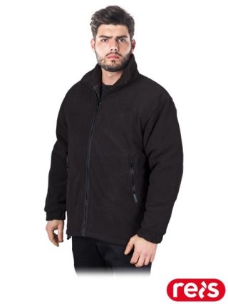 BLUZA OCHRONNA OCIEPLANA Z POLARU - 2XL - CZARNY