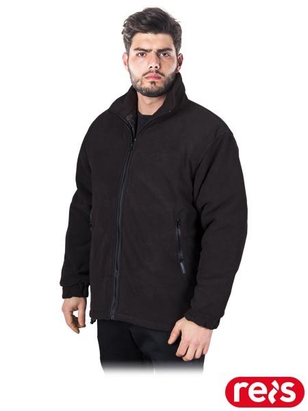 BLUZA OCHRONNA OCIEPLANA Z POLARU - 2XL - CZARNY