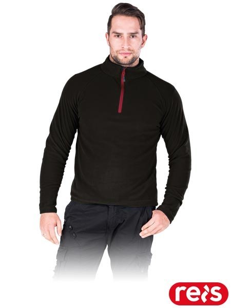 BLUZA Z POLARU OCHRONNA - 2XL - CZARNY