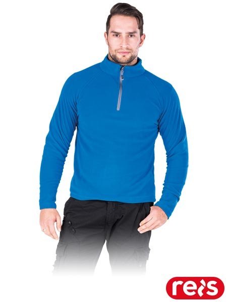 BLUZA Z POLARU OCHRONNA - 2XL - NIEBIESKI