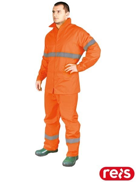 KOMPLET OCHRONNY PRZECIWDESZCZOWY - 2XL - POMARAŃCZOWY