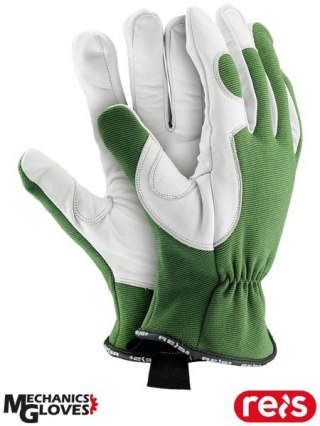 RĘKAWICE OCHRONNE - 10 - ZIELONO-BIAŁY Wintree Mechanics Gloves