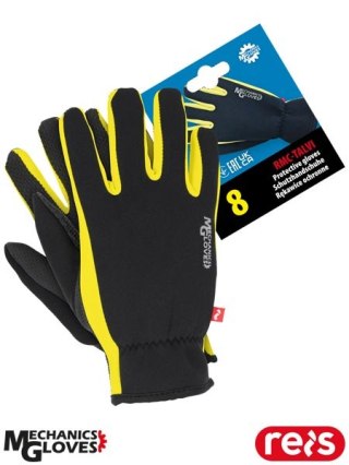 RĘKAWICE OCHRONNE - 8 - CZARNO-ŻÓŁTY Talvi Mechanics Gloves