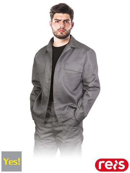 BLUZA OCHRONNA - L - SZARY/STALOWY