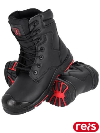 BUTY BEZPIECZNE - 47 - CZARNO-CZERWONY
