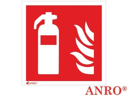 Znak ochrony PPOŻ. „Gaśnica" ZNAK BEZPIECZEŃSTWA - 150x150 mm PŁYTA PCV