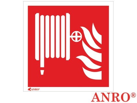 Naklejka samoprzylepna, znak ochrony PPOŻ. „Hydrant wewnętrzny" ZNAK BEZPIECZEŃSTWA - 150x150 mm