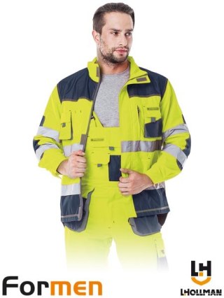 BLUZA OCHRONNA - XL - ŻÓŁTO-GRANATOWO-SZARY