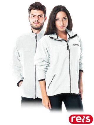 BLUZA OCHRONNA Z POLARU - 2XL - BIAŁY