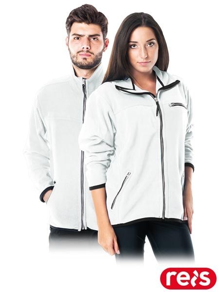 BLUZA OCHRONNA Z POLARU - 2XL - BIAŁY