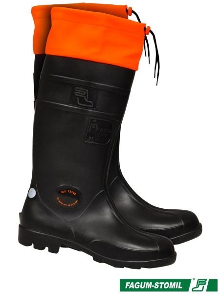 BUTY BEZPIECZNE - 46 - CZARNO-POMARAŃCZOWY