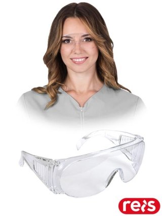 OKULARY OCHRONNE - uni - TRANSPARENTNY