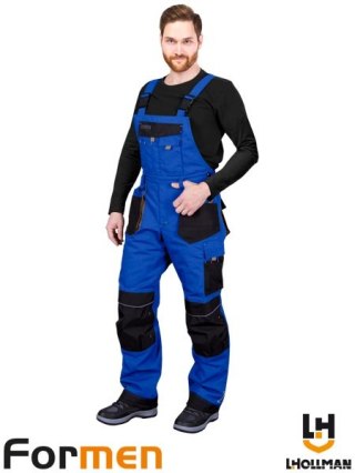 SPODNIE OCHRONNE OGRODNICZKI OCIEPLANE - 2XL - NIEBIESKO-CZARNO-SZARY
