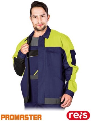 BLUZA OCHRONNA - 3XL - GRANATOWO-ŻÓŁTO-SZARY
