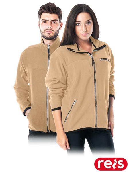 BLUZA OCHRONNA Z POLARU - 2XL - BEŻOWY