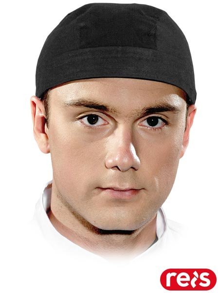 CZAPKA KUCHARSKA - UNI - CZARNY