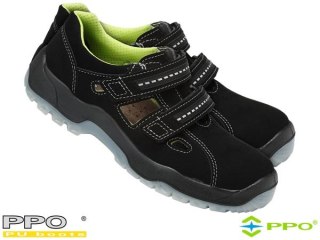 BUTY BEZPIECZNE - 40 - CZARNO-SZARO-LIMONKOWY