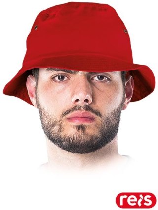 KAPELUSZ - ONE SIZE - CZERWONY