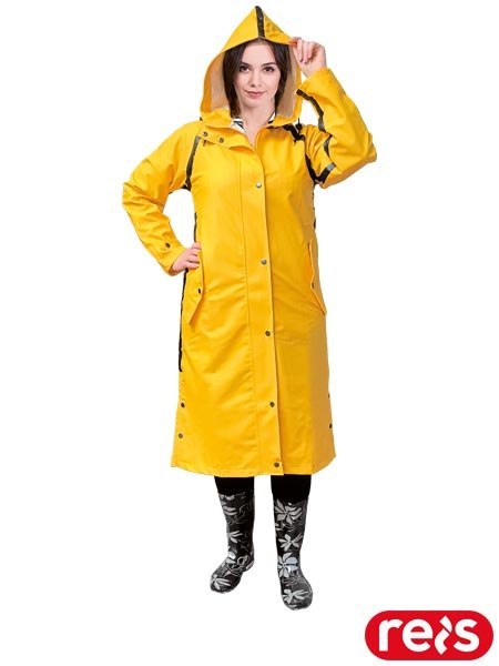 PŁASZCZ OCHRONNY PRZECIWDESZCZOWY - 3XL - ŻÓŁTY