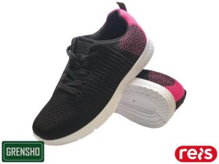 BUTY SPORTOWE - 36 - CZARNO-RÓŻOWY