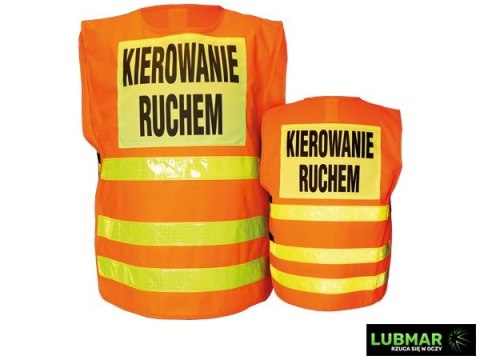 KAMIZELKA OSTRZEGAWCZA - UNI - POMARAŃCZOWO-ŻÓŁTY