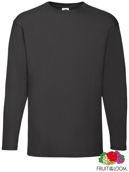 KOSZULKA Z DŁUGIM RĘKAWEM - 3XL - CZARNY