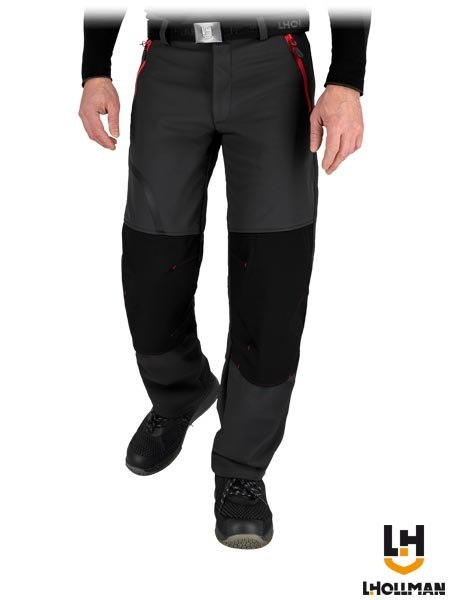 SPODNIE OCHRONNE DO PASA - 3XL - SZARO-CZARNO-CZERWONY