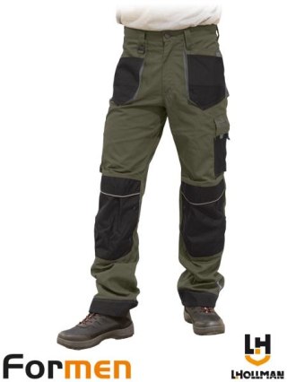 SPODNIE OCHRONNE DO PASA - 56 - KHAKI-CZARNO-SZARY