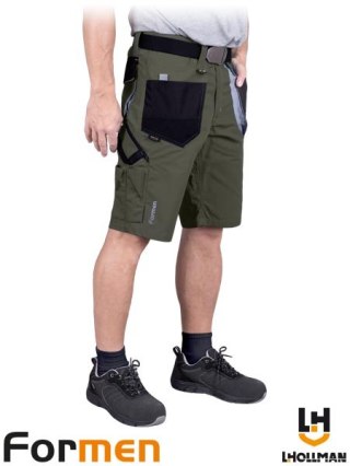 SPODNIE OCHRONNE DO PASA - KRÓTKIE - XXXL - KHAKI-CZARNO-SZARY