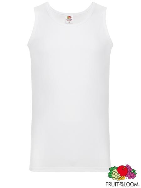 T-SHIRT MĘSKI BEZ RĘKAWÓW - S - BIAŁY