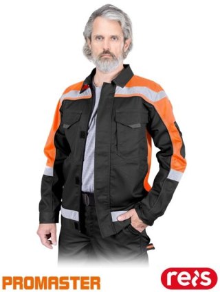 BLUZA OCHRONNA - XL - CZARNO-POMARAŃCZOWO-SZARY