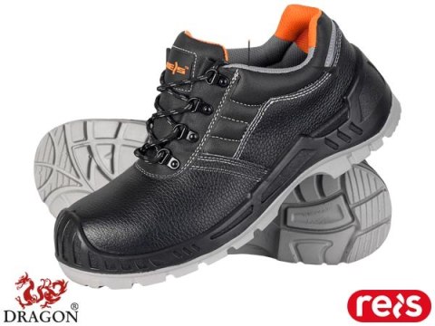BUTY BEZPIECZNE - 36 - CZARNO-POMARAŃCZOWY