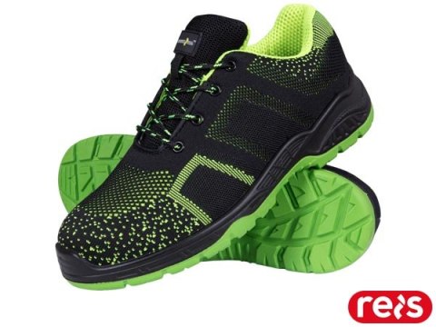 BUTY BEZPIECZNE - 36 - CZARNO-SELEDYNOWY