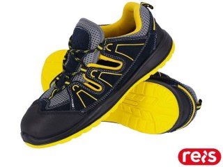 BUTY BEZPIECZNE - 41 - CZARNO-SZARO-ŹÓŁTY